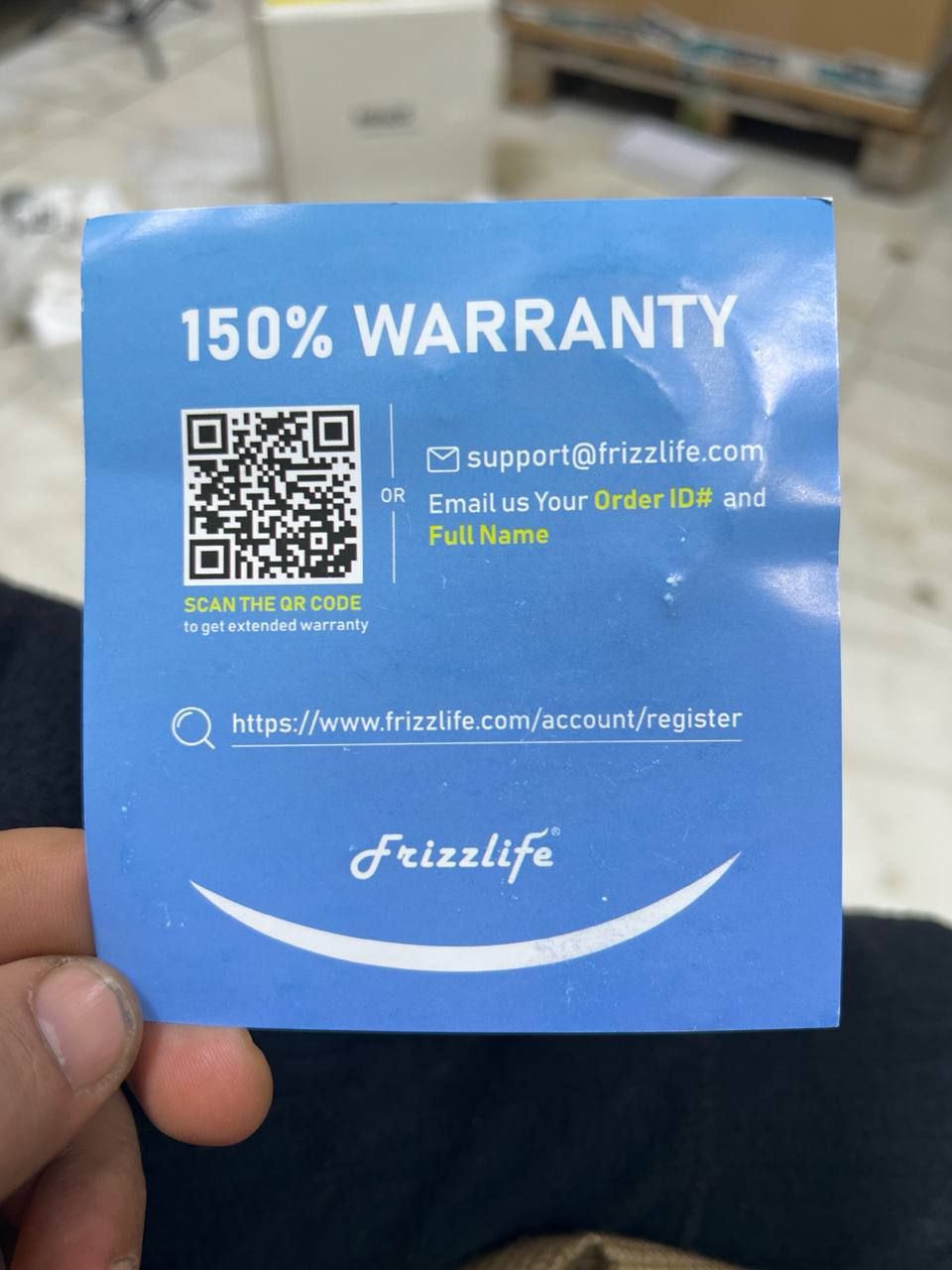 ملحقات أجهزة تنقية المياه / بطاقة ضمان