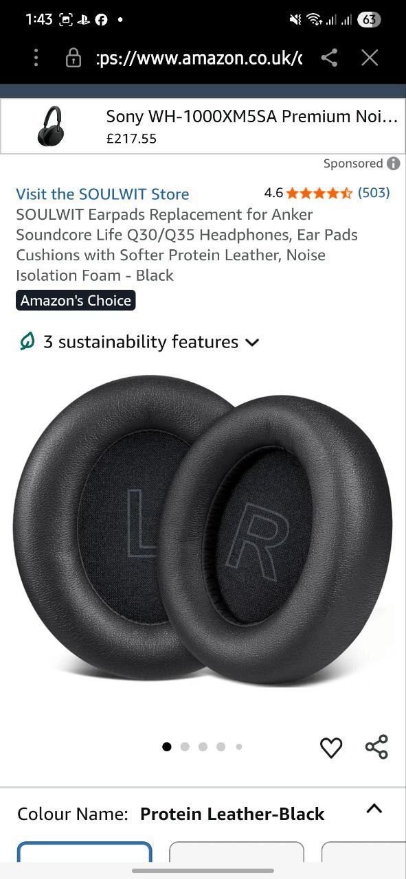 ملحقات صوتية - وسائد أذن